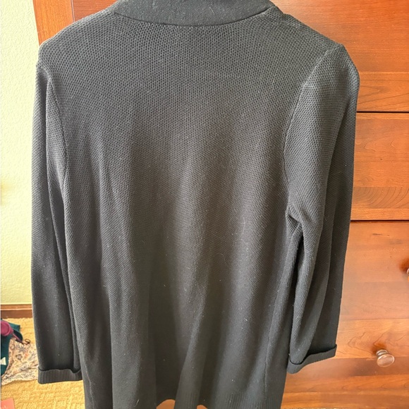 Ann Taylor Black Open Front Cardigan - Picture 4 of 4